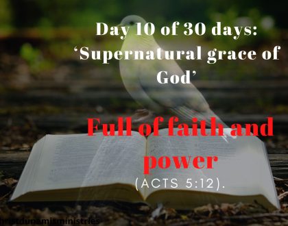 Full of faith and power
