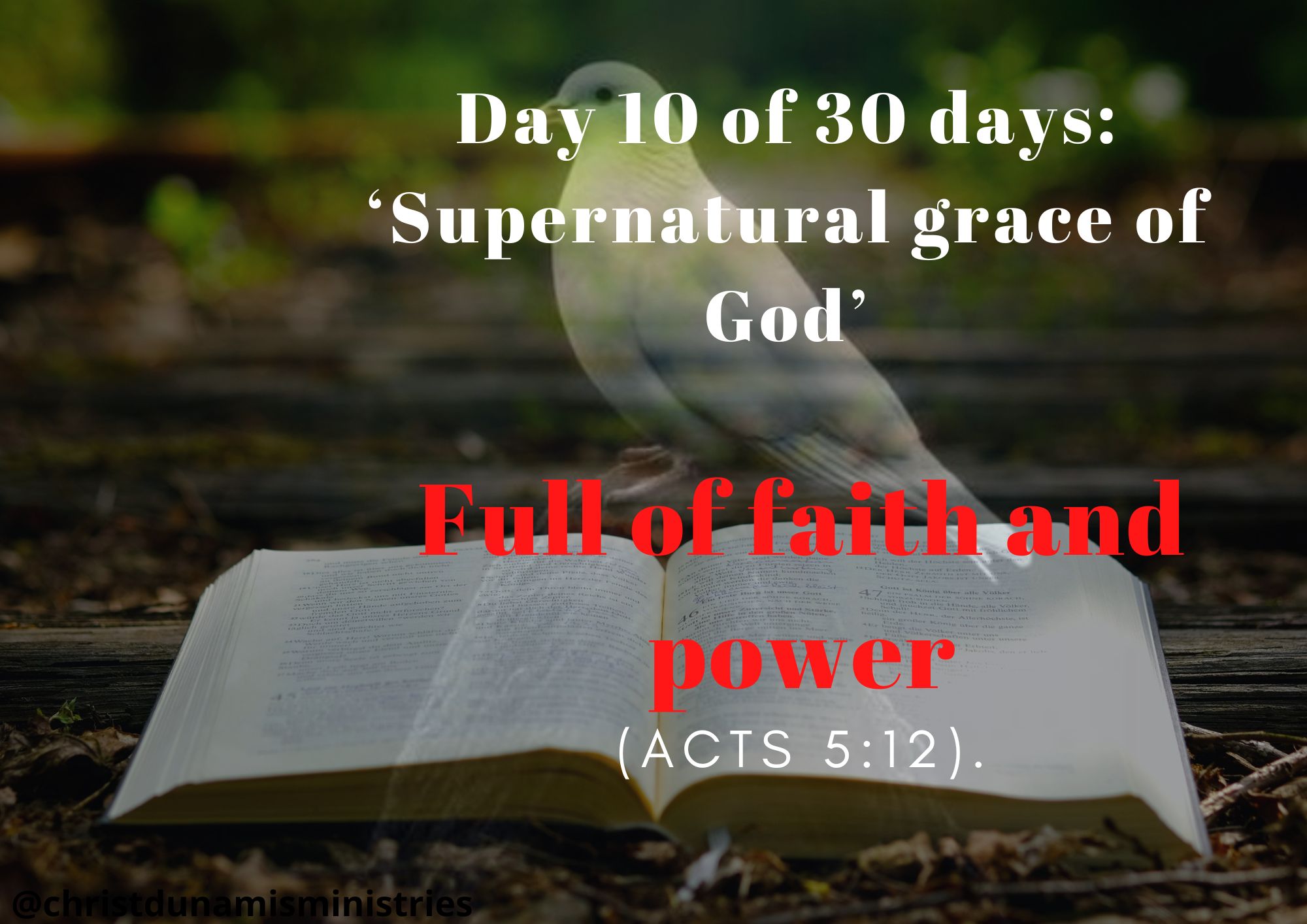 Full of faith and power