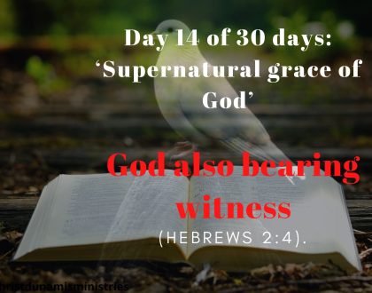 God also bearing witness