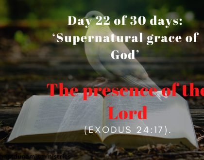 The presence of the Lord