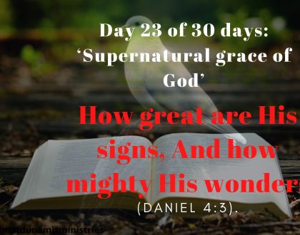 How great are His signs, And how mighty His wonders