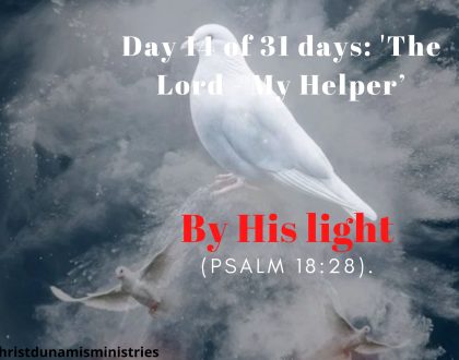 By His light