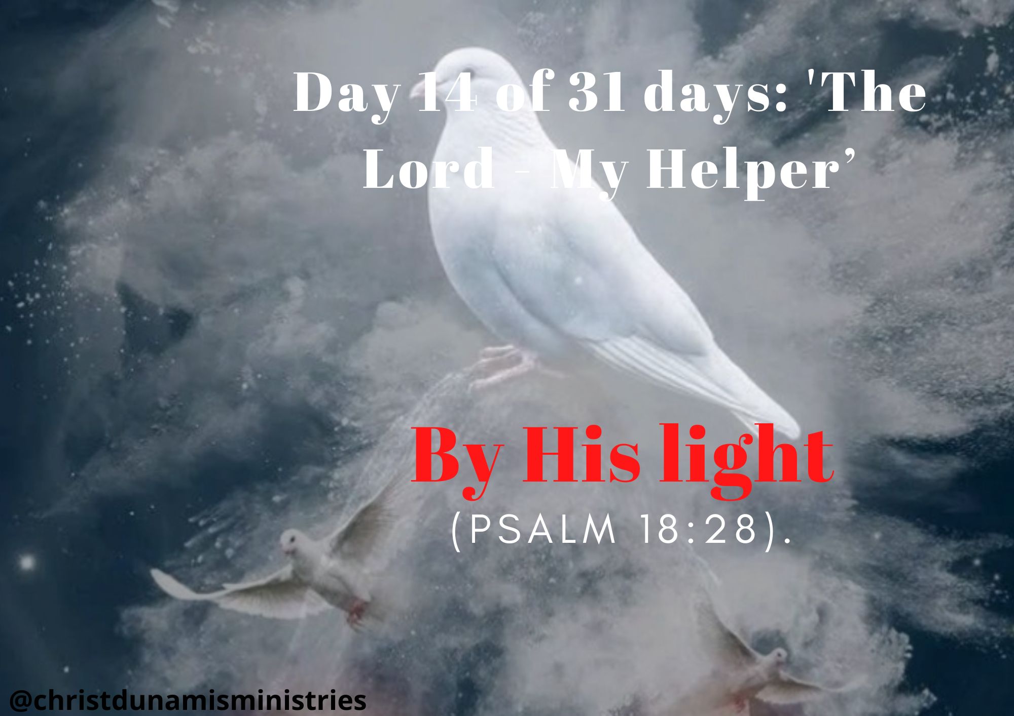 By His light