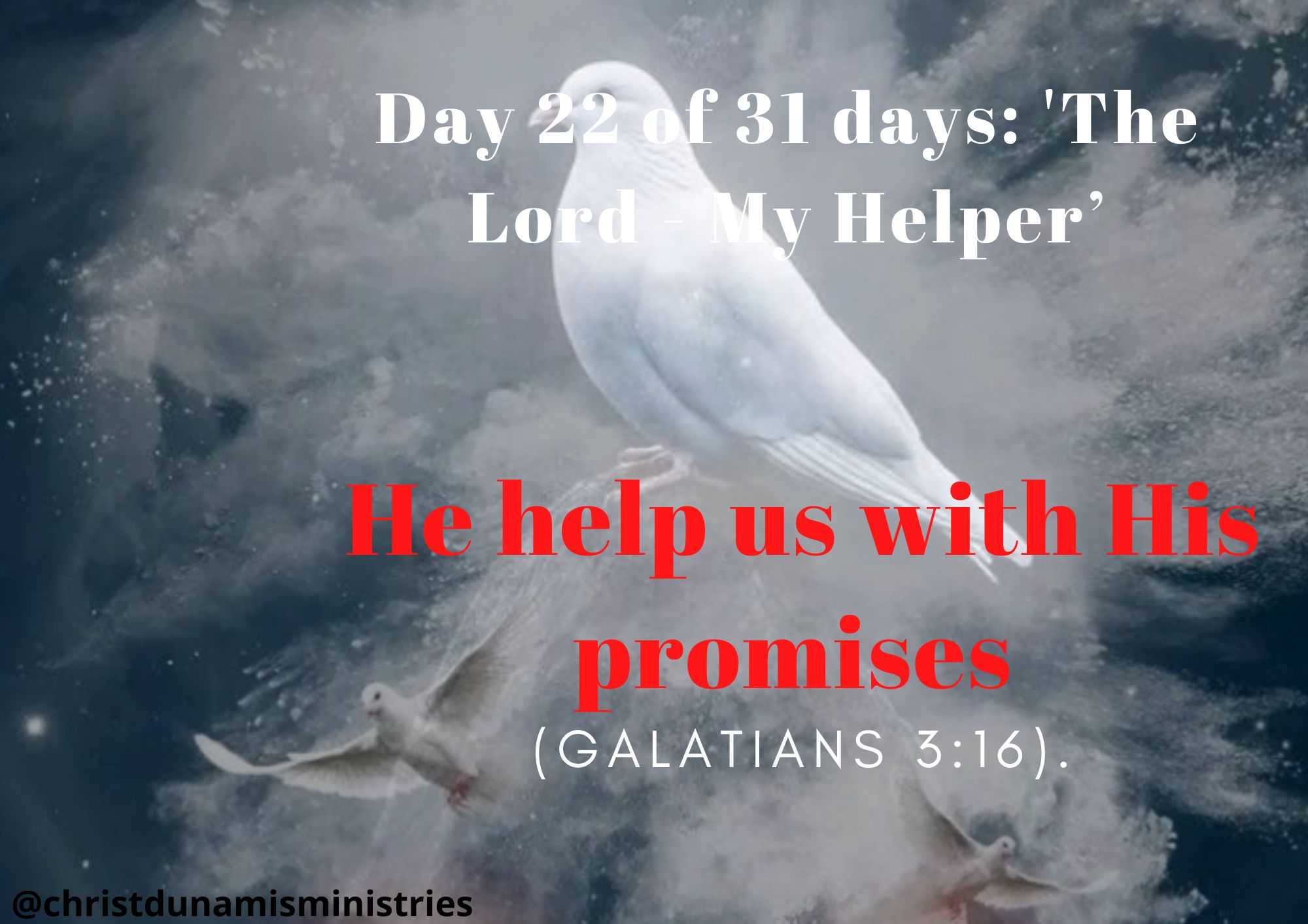 He help us with His promises