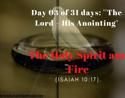 The Holy Spirit and Fire