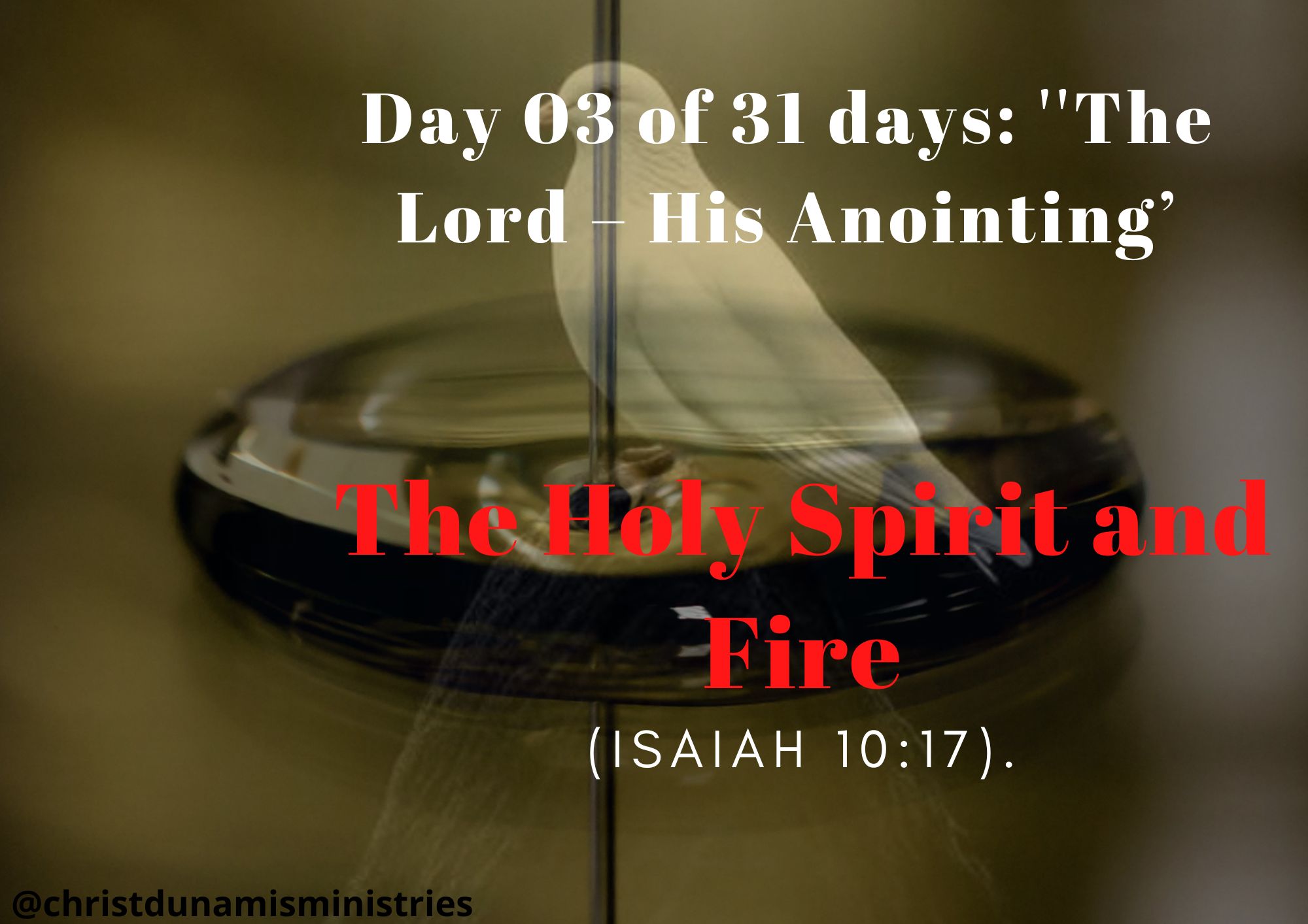 The Holy Spirit and Fire