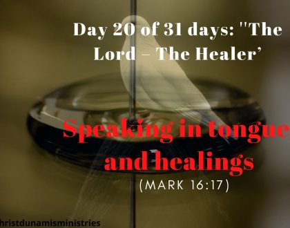 Speaking in tongues and healings