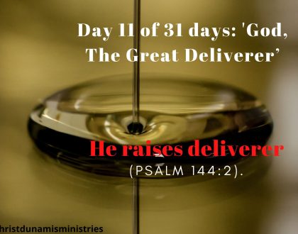 He raises deliverer