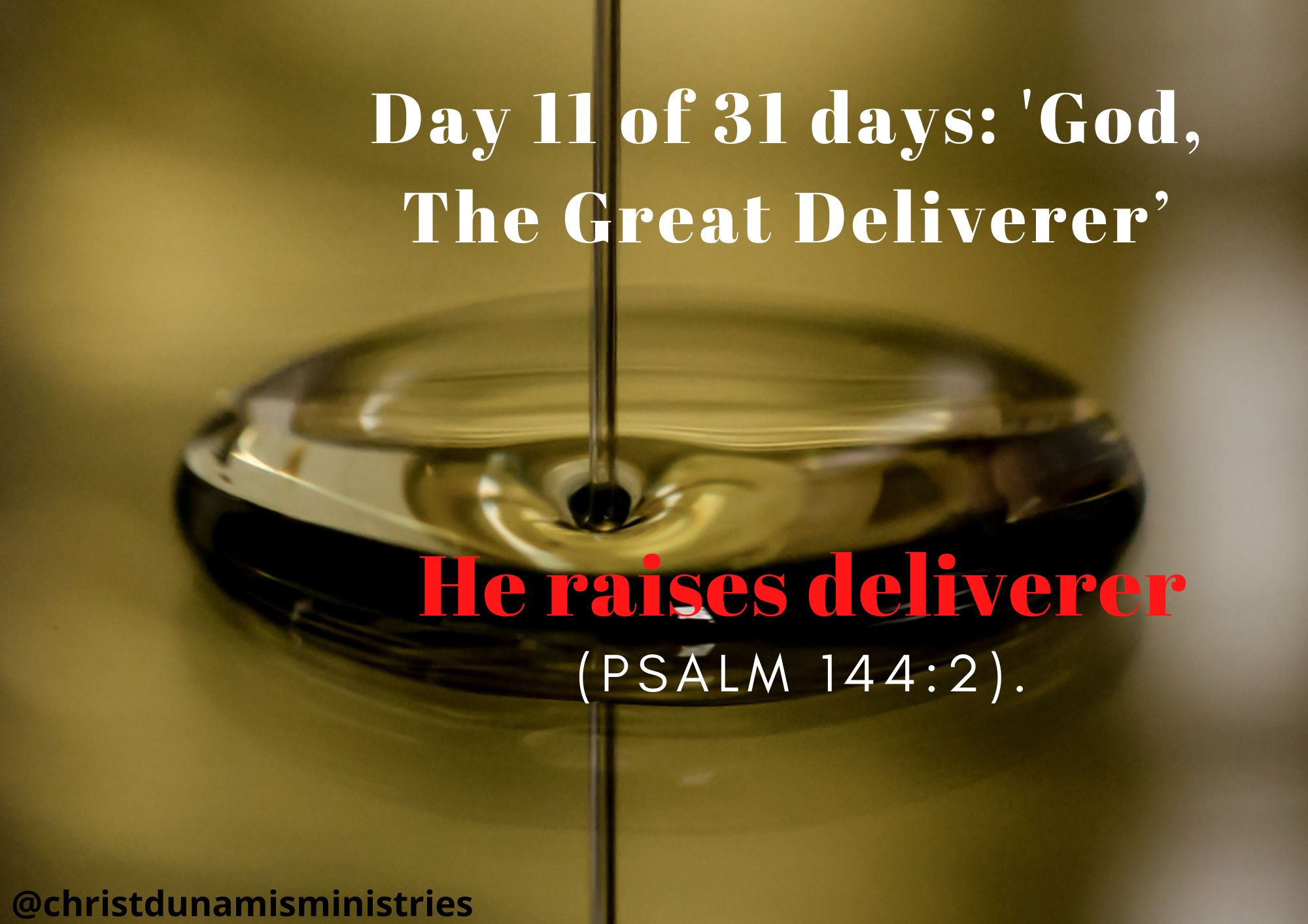 He raises deliverer