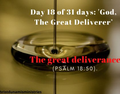 The great deliverance