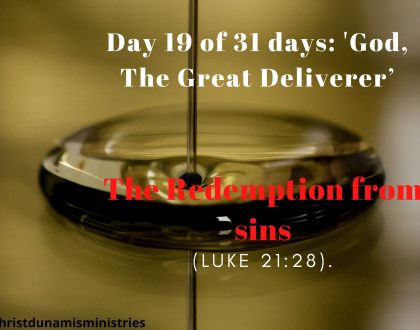 The Redemption from sins