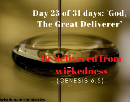 Be delivered from wickedness