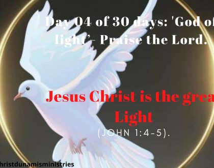 Jesus Christ is the great Light