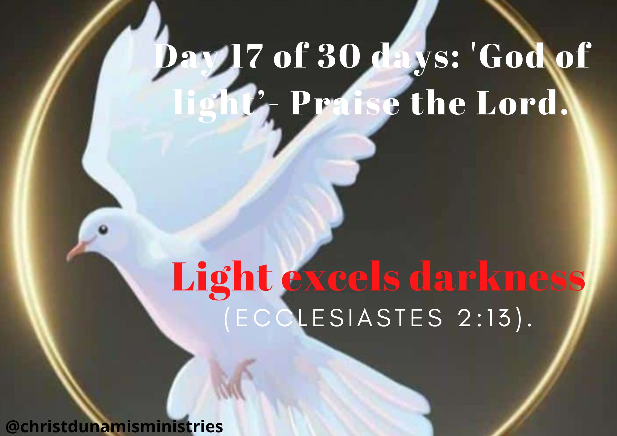 Light excels darkness