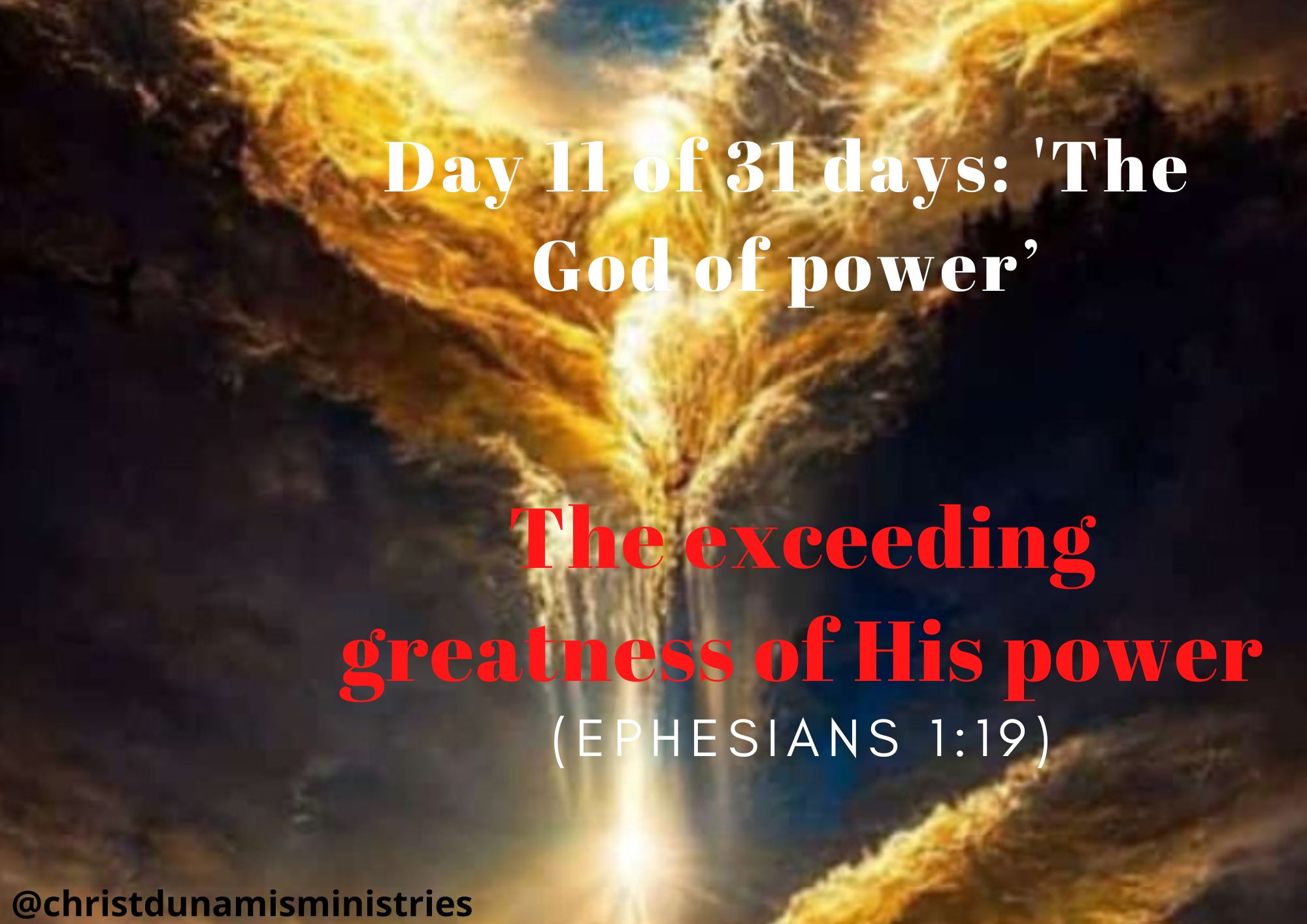 The exceeding greatness of His power