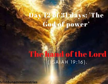 The hand of the Lord