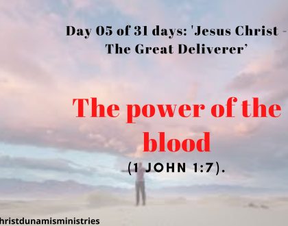 The power of the blood