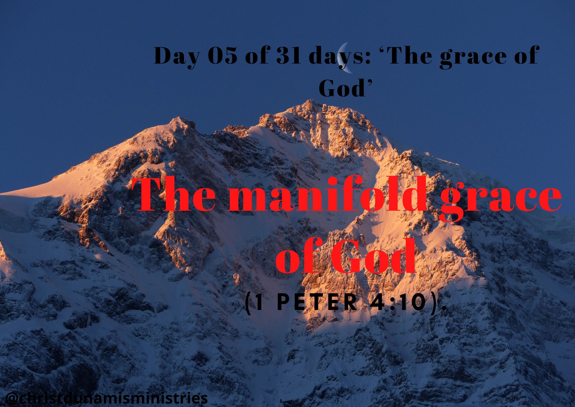 The manifold grace of God